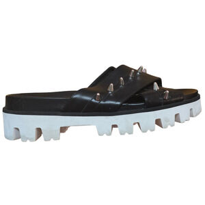 RED VALENTINO Studded leather slides size 9.5